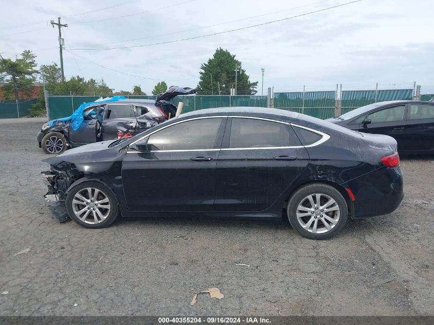 2015 Chrysler 200 Limited VIN: 1C3CCCAB9FN596179 Lot: 40355204