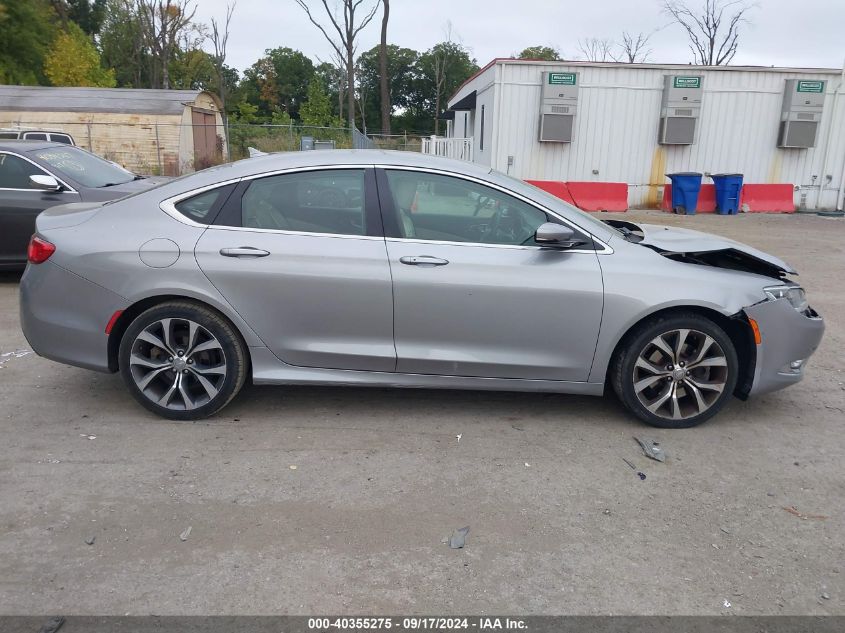 2015 Chrysler 200 C VIN: 1C3CCCCG8FN608718 Lot: 40355275