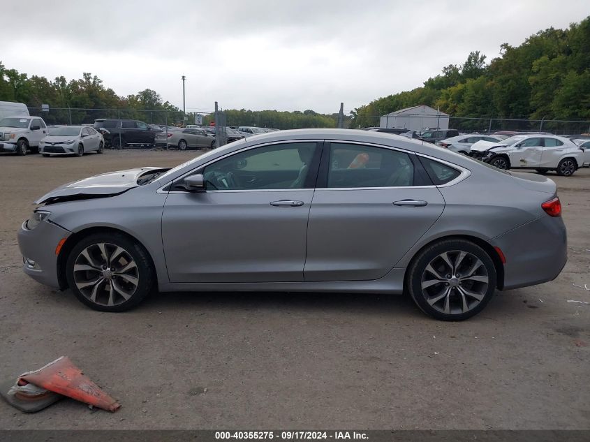 2015 Chrysler 200 C VIN: 1C3CCCCG8FN608718 Lot: 40355275