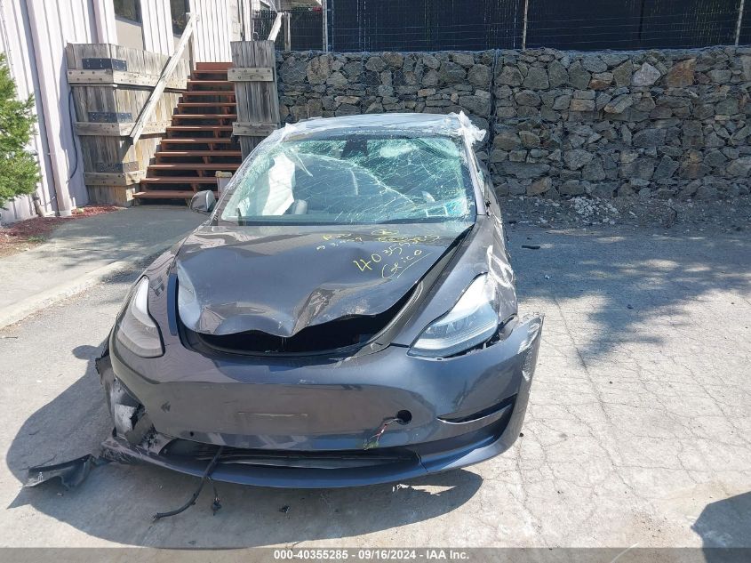 2022 Tesla Model 3 Long Range Dual Motor All-Wheel Drive VIN: 5YJ3E1EB9NF207252 Lot: 40355285