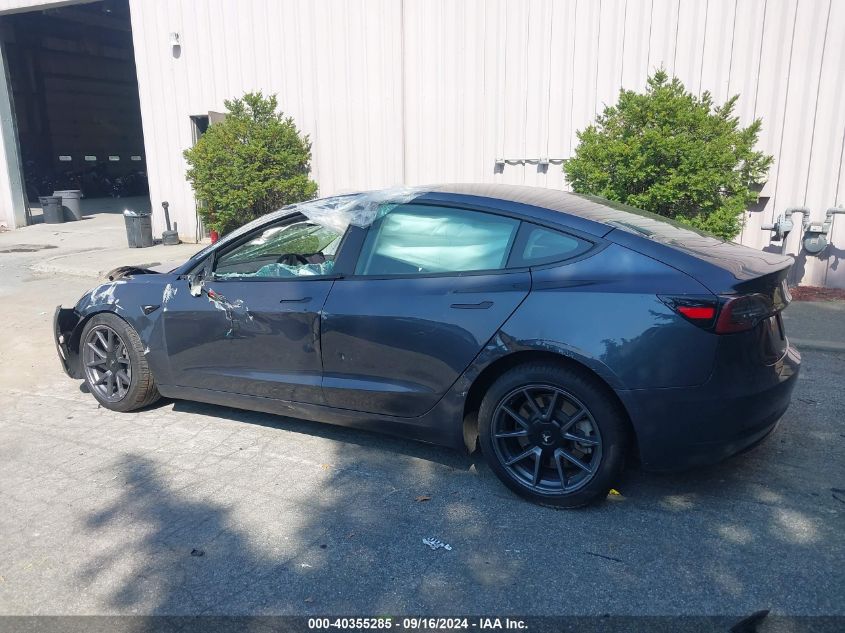 2022 Tesla Model 3 Long Range Dual Motor All-Wheel Drive VIN: 5YJ3E1EB9NF207252 Lot: 40355285