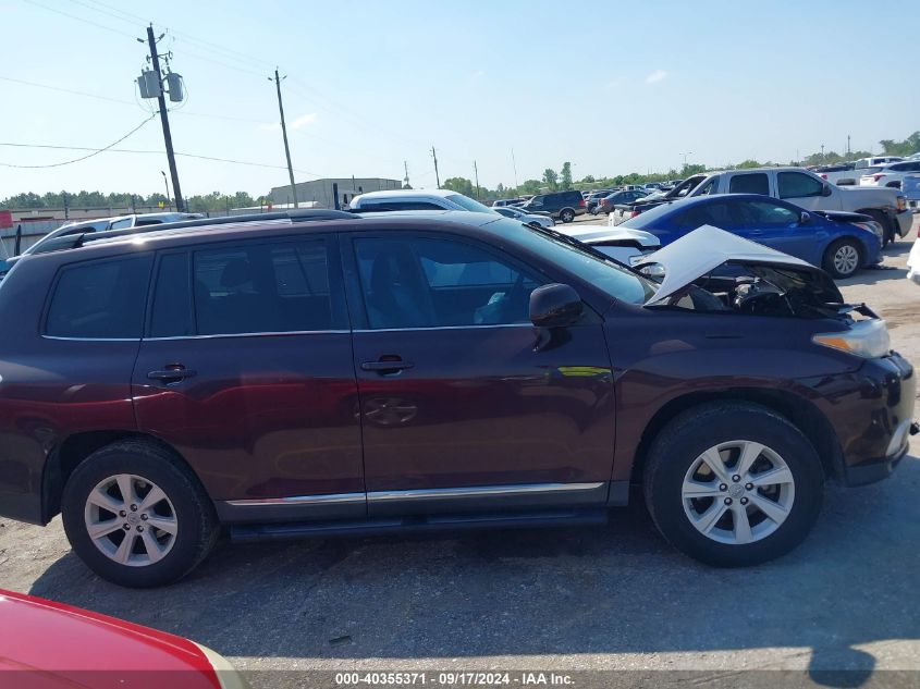 2012 Toyota Highlander Se V6 VIN: 5TDZK3EH7CS065415 Lot: 40355371