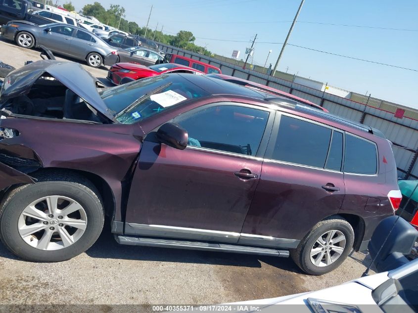 2012 Toyota Highlander Se V6 VIN: 5TDZK3EH7CS065415 Lot: 40355371