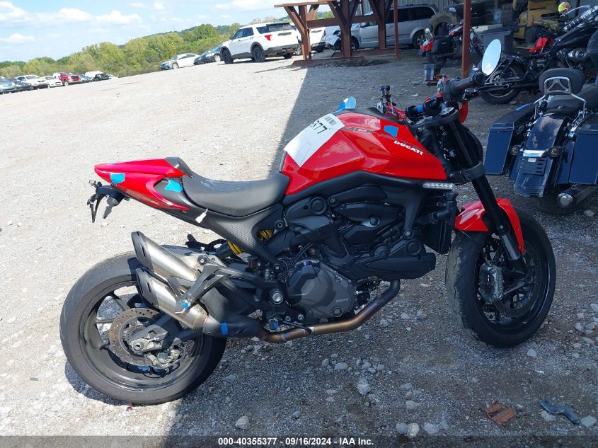 2021 Ducati Monster VIN: ZDMMAMDTXMB000998 Lot: 40355377