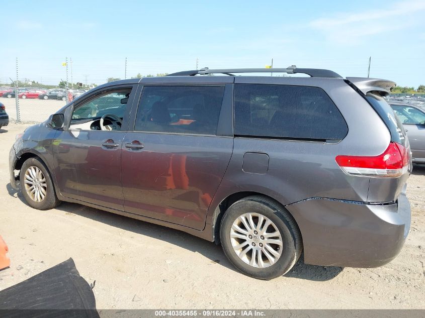 2014 Toyota Sienna Xle V6 8 Passenger VIN: 5TDYK3DC9ES513447 Lot: 40355455