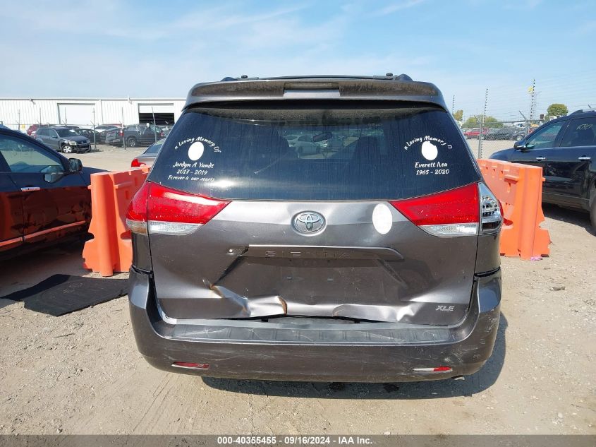 2014 Toyota Sienna Xle V6 8 Passenger VIN: 5TDYK3DC9ES513447 Lot: 40355455