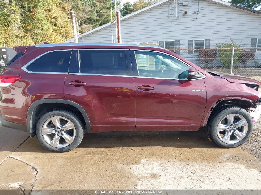 2019 Toyota Highlander Hybrid Limited VIN: 5TDDGRFH3KS060630 Lot: 40355516