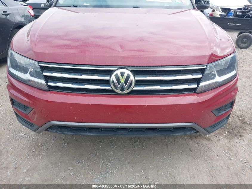 2019 Volkswagen Tiguan Se/Sel/Sel R-Line Jet-Bla VIN: 3VV2B7AX3KM154498 Lot: 40355534