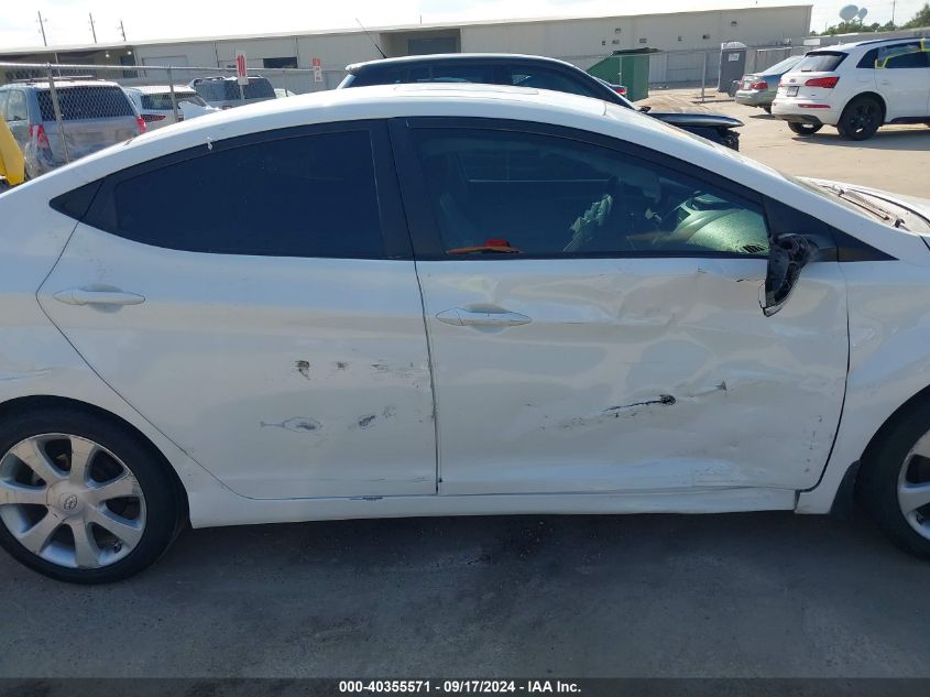 5NPDH4AE7DH161434 2013 Hyundai Elantra Limited
