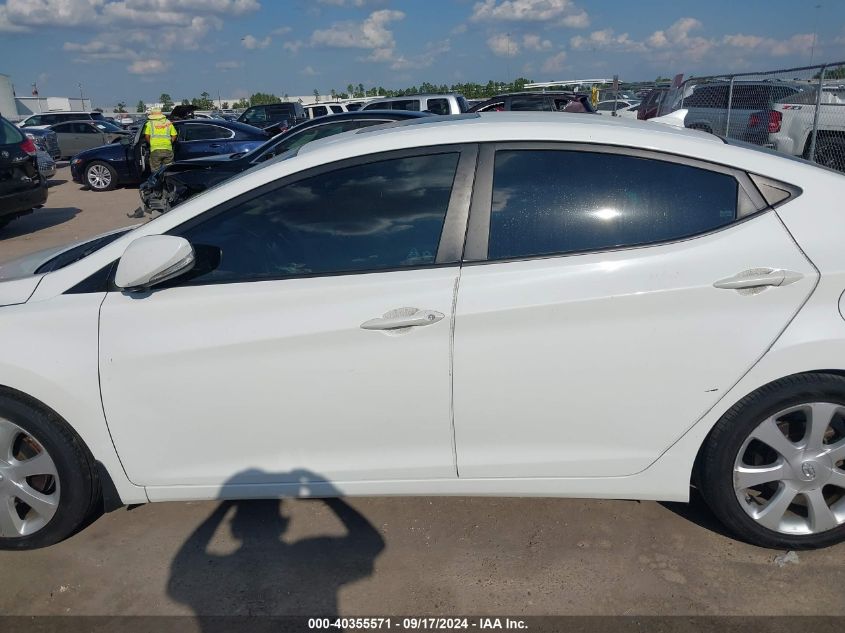 2013 Hyundai Elantra Limited VIN: 5NPDH4AE7DH161434 Lot: 40355571