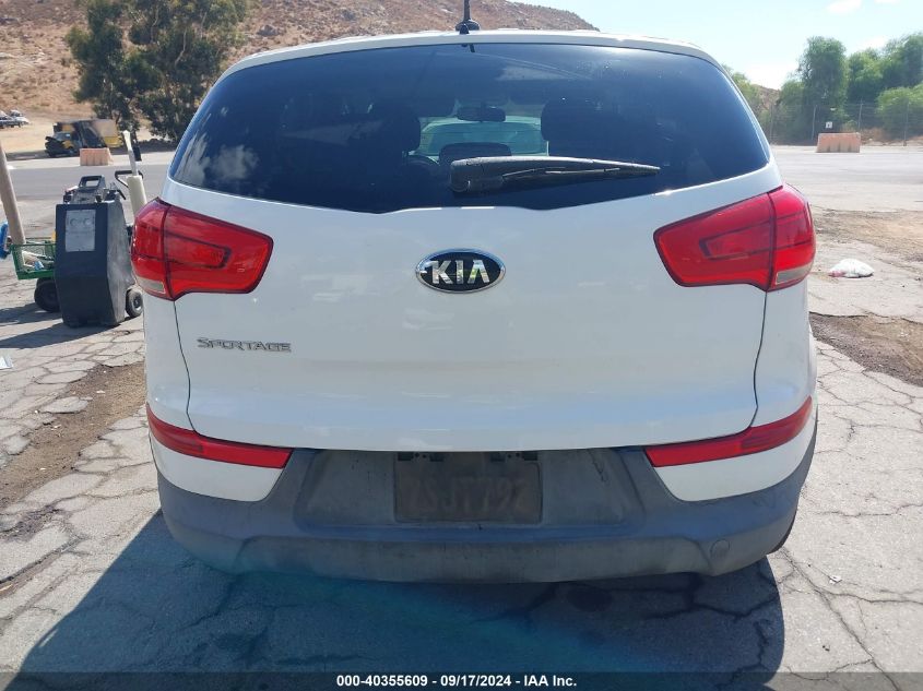 2014 Kia Sportage Lx VIN: KNDPBCAC7E7559921 Lot: 40355609