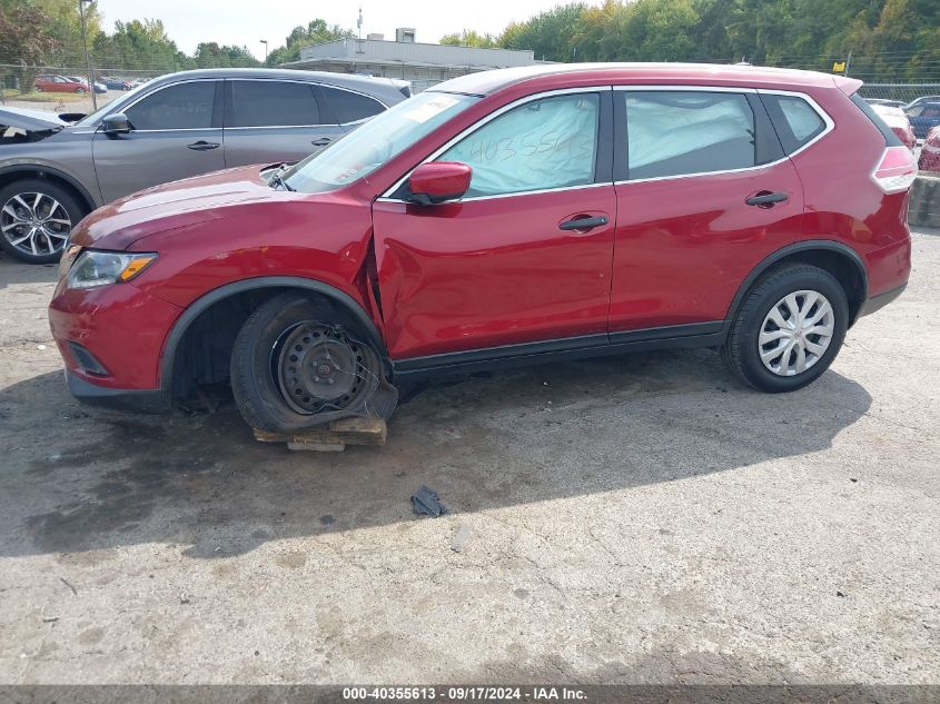 2016 Nissan Rogue S VIN: JN8AT2MV6GW142670 Lot: 40355613