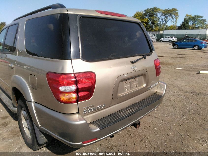 2002 Toyota Sequoia Sr5 V8 VIN: 5TDBT44A82S073546 Lot: 40355643