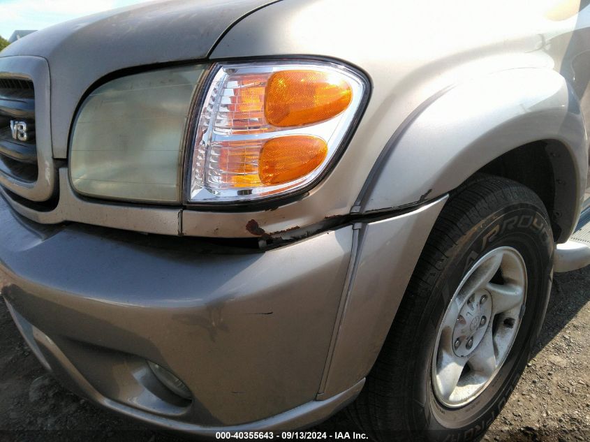 2002 Toyota Sequoia Sr5 V8 VIN: 5TDBT44A82S073546 Lot: 40355643