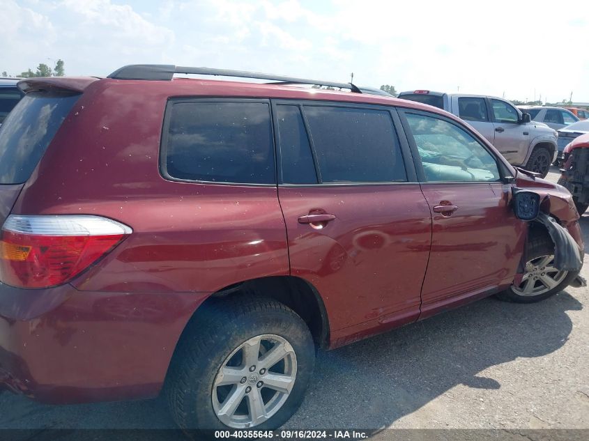 2010 Toyota Highlander Base V6 VIN: 5TDBK3EH5AS004739 Lot: 40355645