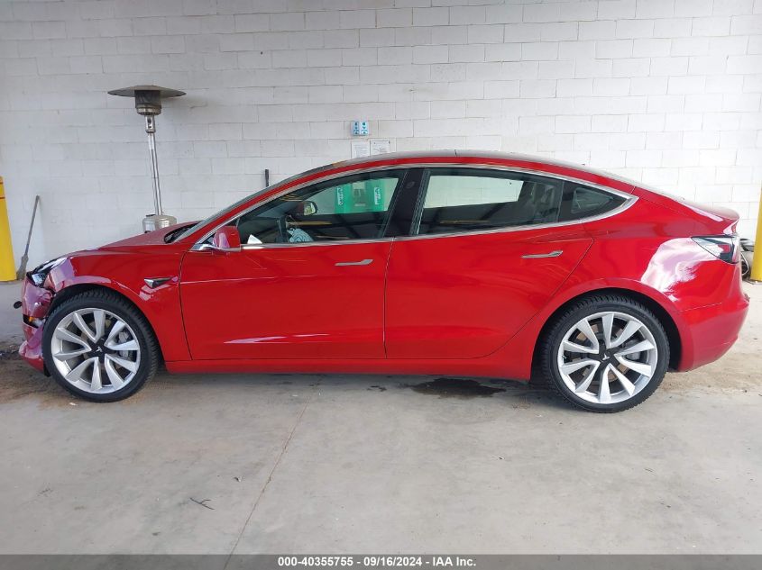 2018 Tesla Model 3 Long Range/Mid Range VIN: 5YJ3E1EA5JF003596 Lot: 40355755