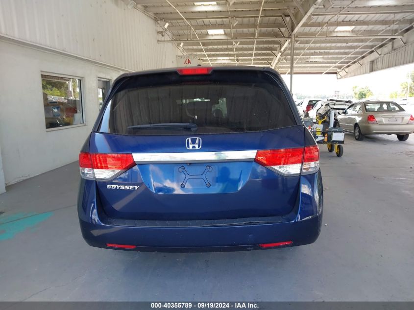 2016 Honda Odyssey Ex-L VIN: 5FNRL5H69GB011465 Lot: 40355789