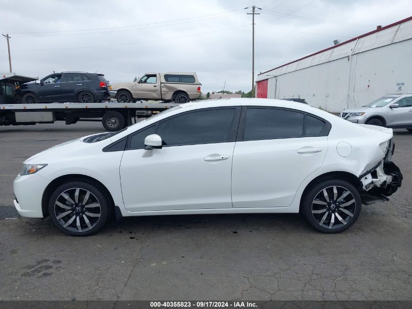 2015 Honda Civic Ex-L VIN: 19XFB2F90FE285854 Lot: 40355823