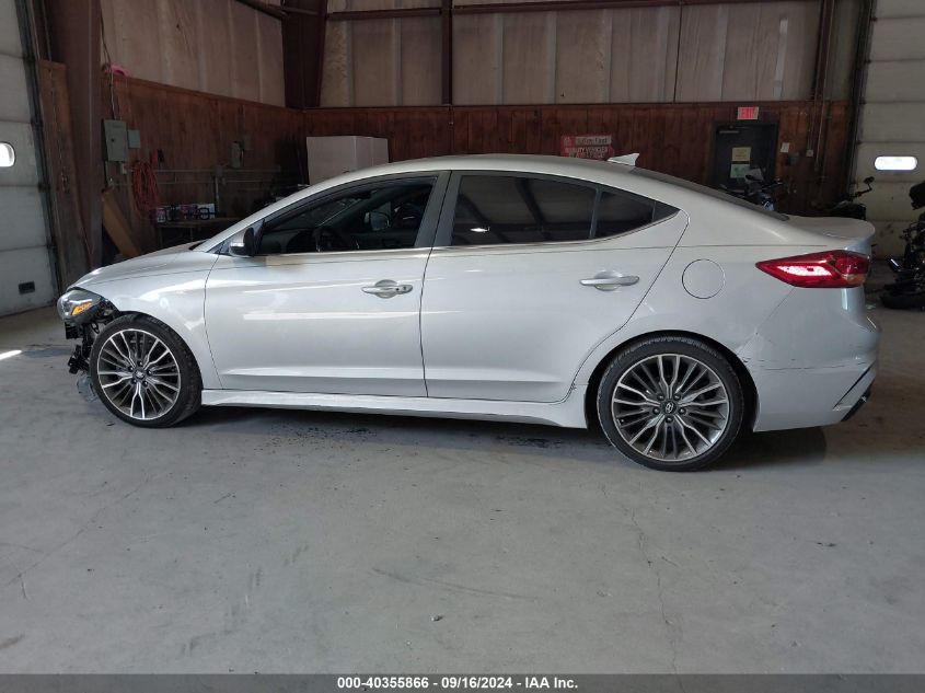 2018 Hyundai Elantra Sport VIN: KMHD04LB7JU702487 Lot: 40355866