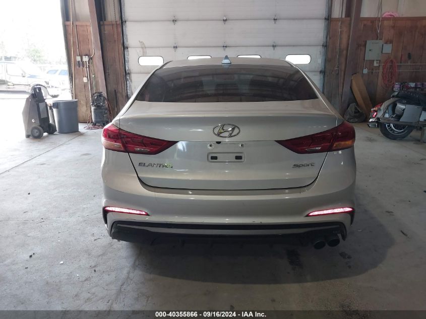 2018 Hyundai Elantra Sport VIN: KMHD04LB7JU702487 Lot: 40355866