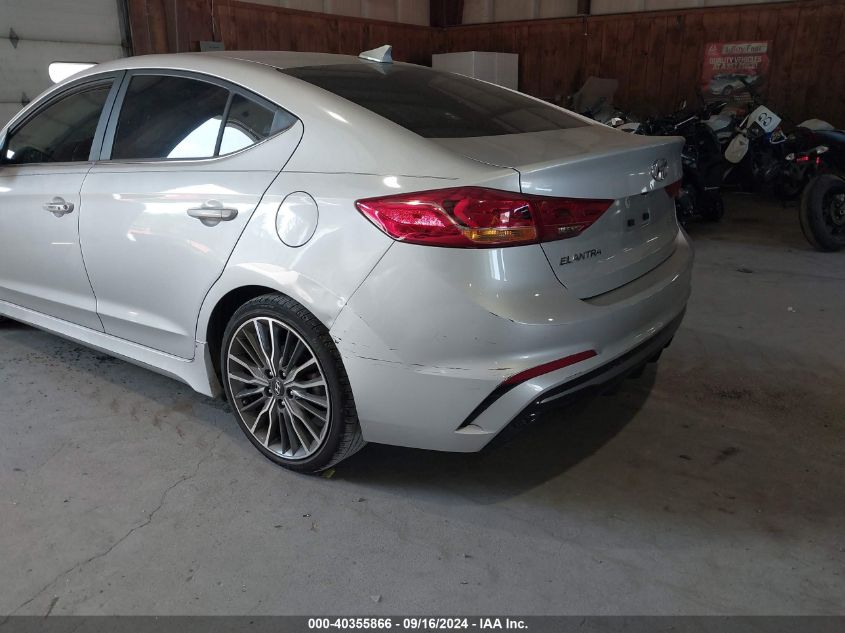 2018 Hyundai Elantra Sport VIN: KMHD04LB7JU702487 Lot: 40355866