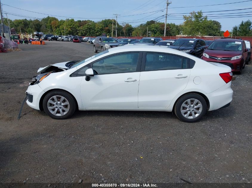 2016 Kia Rio Lx VIN: KNADM4A37G6652138 Lot: 40355870