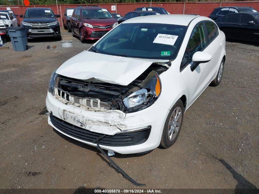 2016 Kia Rio Lx VIN: KNADM4A37G6652138 Lot: 40355870