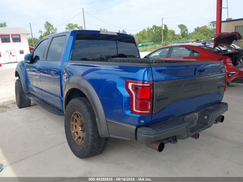 2018 Ford F-150 Raptor VIN: 1FTFW1RGXJFC70169 Lot: 40355925