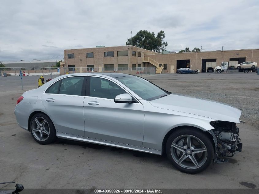 2015 Mercedes-Benz C 300 4Matic/Luxury 4Matic/Sport 4Matic VIN: 55SWF4KB1FU024217 Lot: 40355926