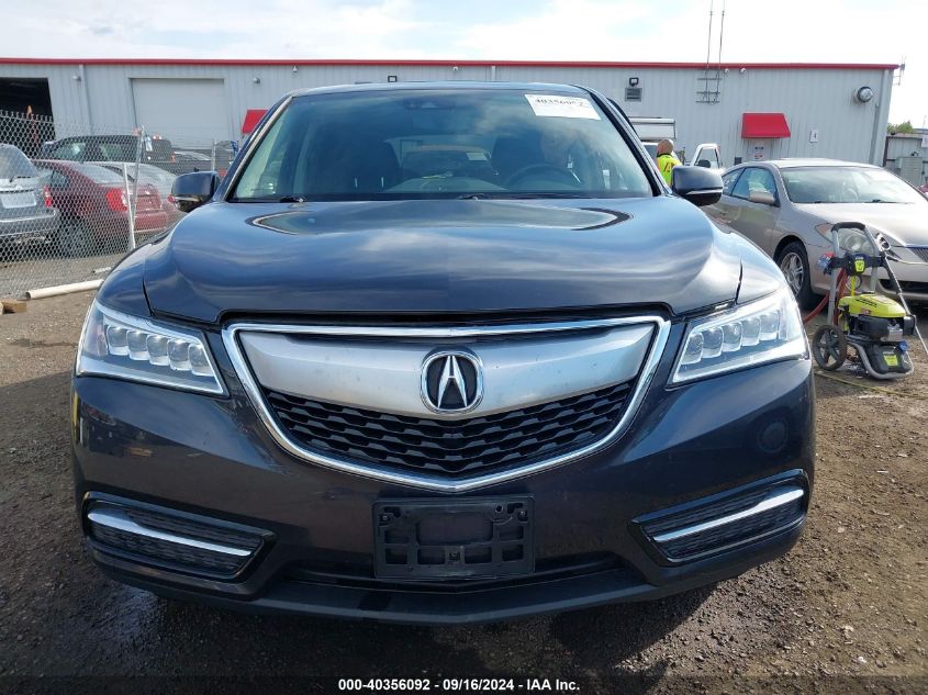 2016 Acura Mdx Technology Acurawatch Plus Packages/Technology Package VIN: 5FRYD4H40GB048582 Lot: 40356092