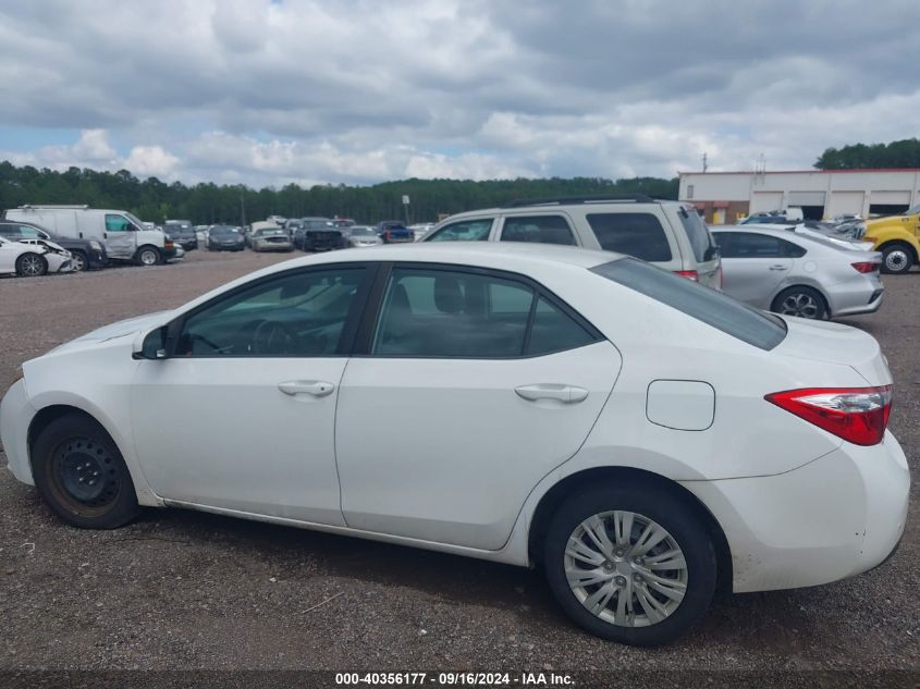 2016 Toyota Corolla Le VIN: 2T1BURHE8GC534915 Lot: 40356177