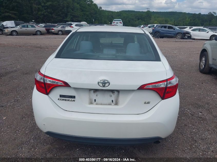 2016 Toyota Corolla Le VIN: 2T1BURHE8GC534915 Lot: 40356177