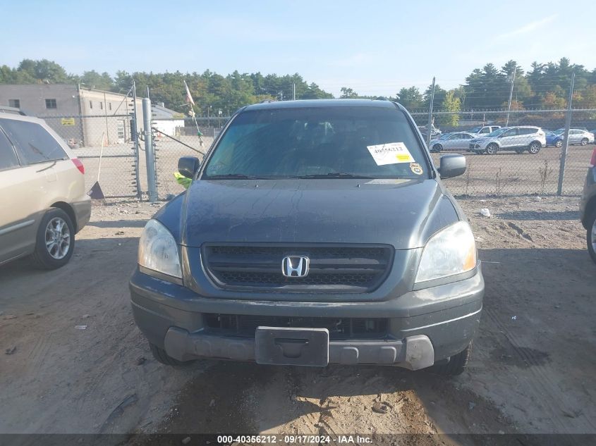 2005 Honda Pilot Ex-L VIN: 2HKYF18505H549635 Lot: 40356212