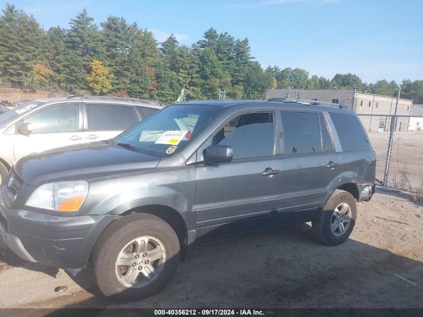 2005 Honda Pilot Ex-L VIN: 2HKYF18505H549635 Lot: 40356212