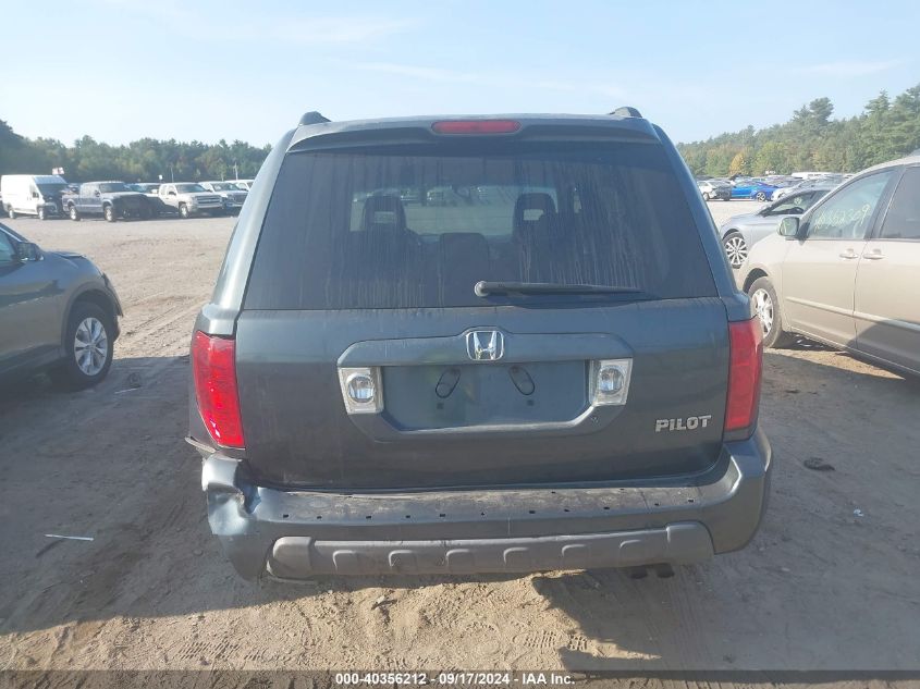 2005 Honda Pilot Ex-L VIN: 2HKYF18505H549635 Lot: 40356212