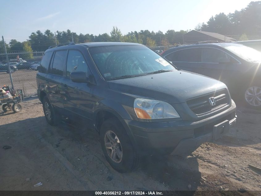 2005 Honda Pilot Ex-L VIN: 2HKYF18505H549635 Lot: 40356212