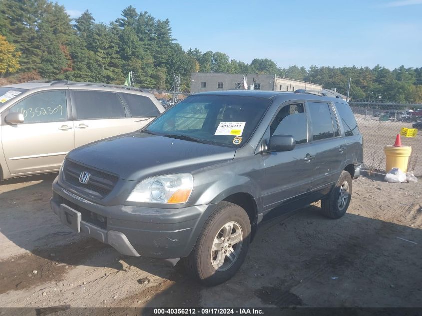 2005 Honda Pilot Ex-L VIN: 2HKYF18505H549635 Lot: 40356212