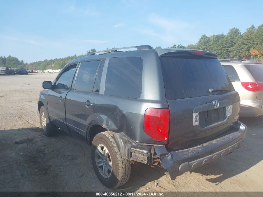 2005 Honda Pilot Ex-L VIN: 2HKYF18505H549635 Lot: 40356212