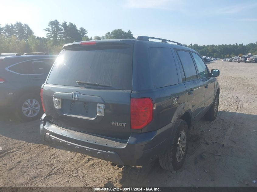 2005 Honda Pilot Ex-L VIN: 2HKYF18505H549635 Lot: 40356212