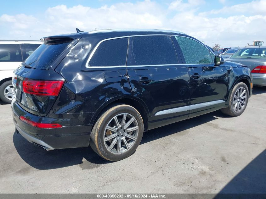 2017 Audi Q7 3.0T Premium VIN: WA1LAAF77HD058755 Lot: 40356232