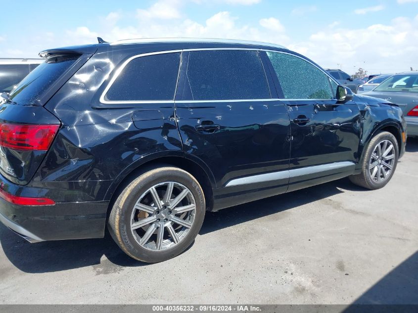 2017 Audi Q7 3.0T Premium VIN: WA1LAAF77HD058755 Lot: 40356232