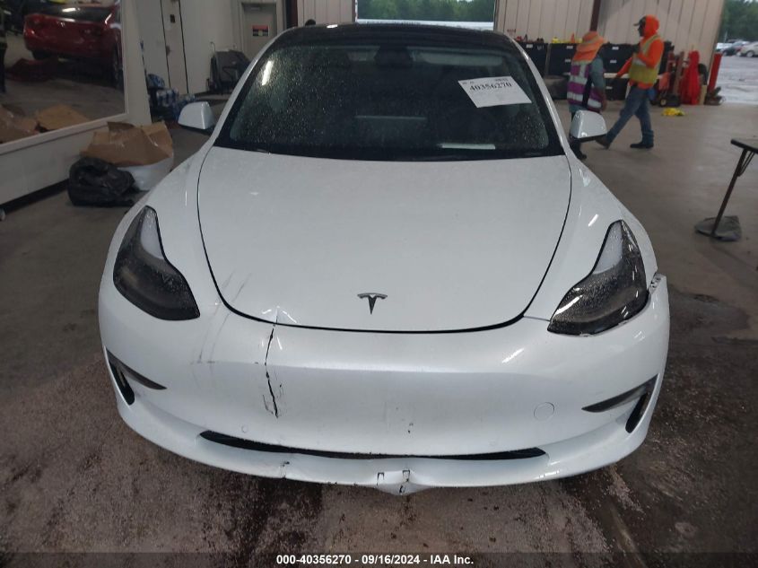 2022 Tesla Model 3 Long Range Dual Motor All-Wheel Drive VIN: 5YJ3E1EB6NF231282 Lot: 40356270