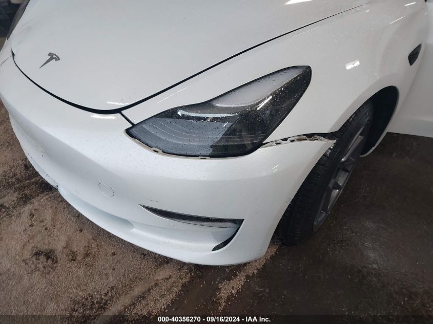 2022 Tesla Model 3 Long Range Dual Motor All-Wheel Drive VIN: 5YJ3E1EB6NF231282 Lot: 40356270