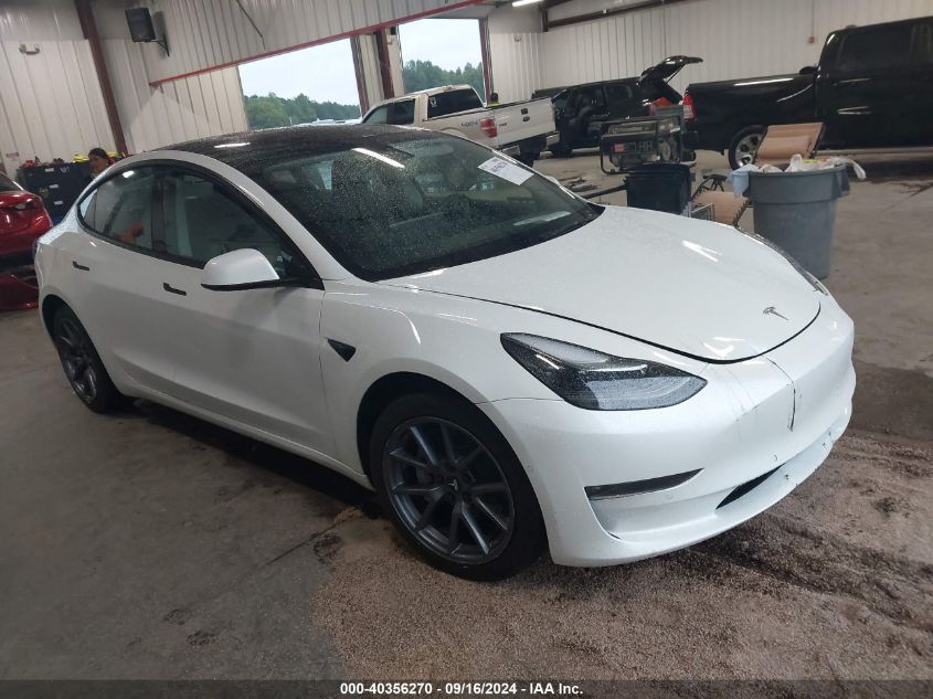 5YJ3E1EB6NF231282 2022 TESLA MODEL 3 - Image 1