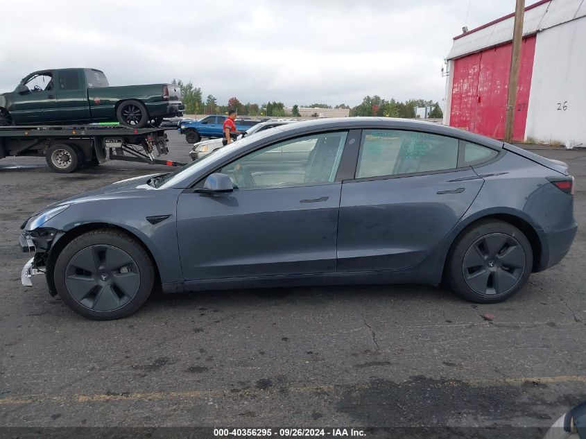 2023 Tesla Model 3 Rear-Wheel Drive VIN: 5YJ3E1EAXPF489993 Lot: 40356295