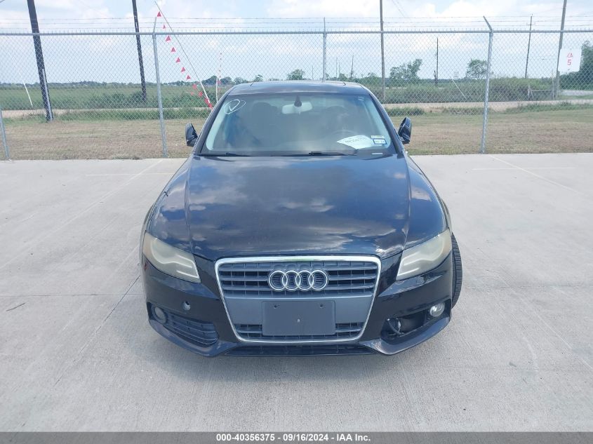 2010 Audi A4 2.0T Premium VIN: WAUEFAFL1AN061628 Lot: 40356375