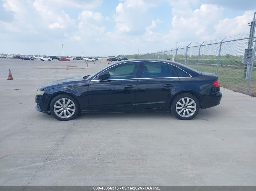 2010 Audi A4 2.0T Premium VIN: WAUEFAFL1AN061628 Lot: 40356375