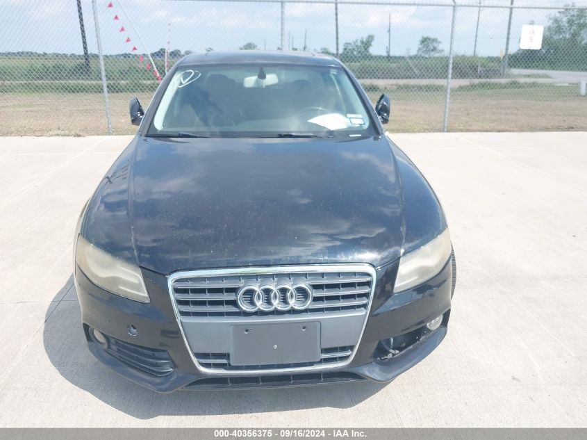 2010 Audi A4 2.0T Premium VIN: WAUEFAFL1AN061628 Lot: 40356375