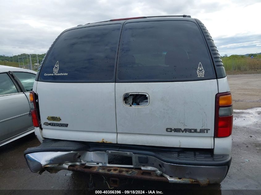 2002 Chevrolet Tahoe Ls VIN: 1GNEK13Z82J138065 Lot: 40356396