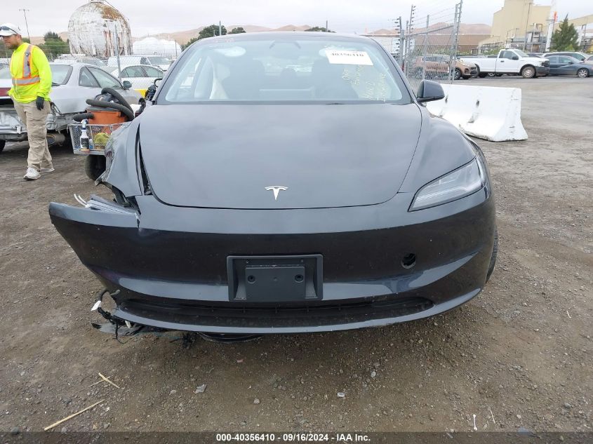 2024 Tesla Model 3 Rear-Wheel Drive VIN: 5YJ3E1EA2RF725796 Lot: 40356410